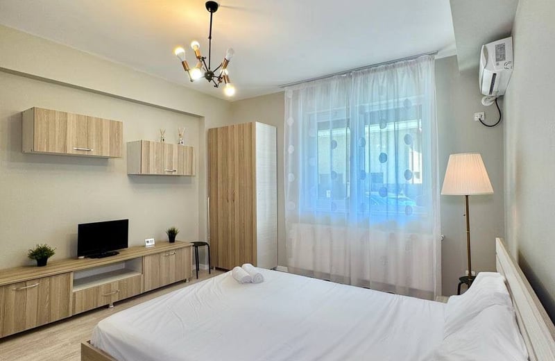 Miete einer gemütlichen 1-Zimmer-Wohnung mit Balkon in Chiajna, nahe Bukarest, Rumänien